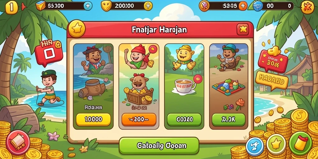 Gameplay seru dan menantang di level yang berbeda.