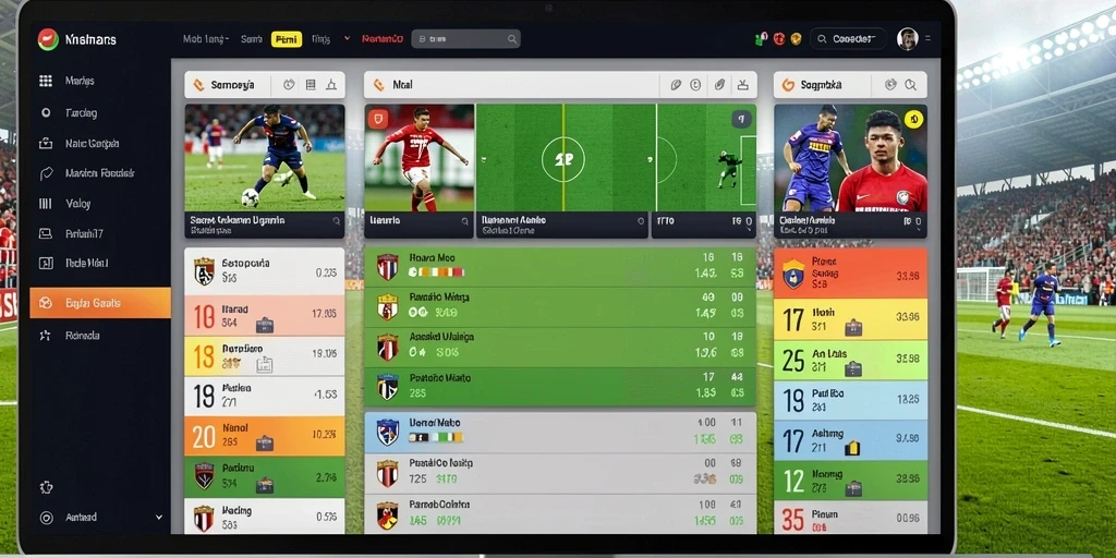 Screenshot memperlihatkan level menantang dengan latar belakang yang indah.