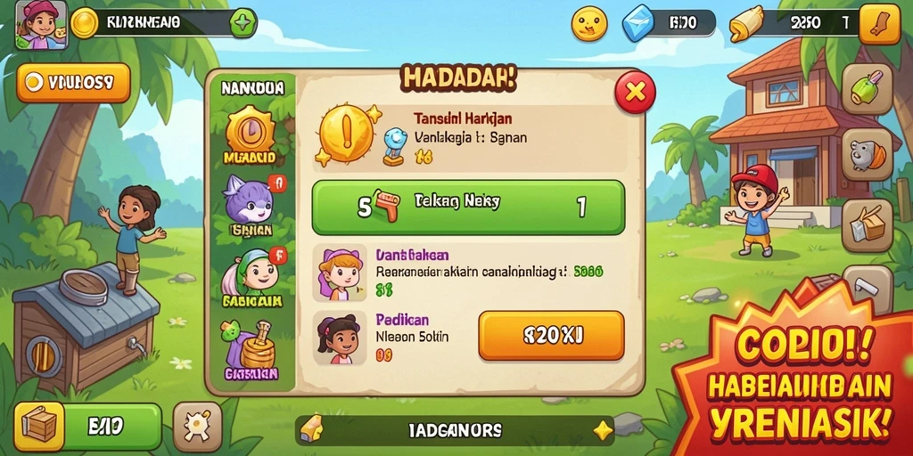 Tangkapan layar menampilkan leaderboard yang dinamis.
